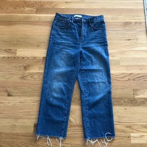 Madewell Classic Straight Cropped Jeans